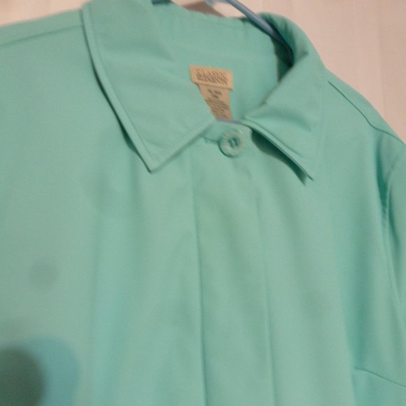 💙 Cozy Teal Zip-Up Long Rain Jacket / Trench Coat – NWOT 💙 Classic Elements | - Picture 3 of 11